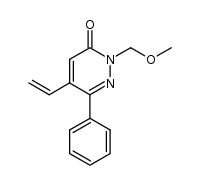 2-methoxymethyl-6-phenyl-5-vinyl-3(2H)-pyridazinone结构式