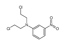 N,N-bis(2-chloroethyl)-3-nitroaniline结构式