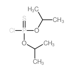 Phosphorochloridothioic acid, O,O-bis (1-methylethyl) ester结构式