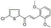 1-(5-CHLORO-2-THIENYL)-3-(2,6-DIMETHOXYPHENYL)PROP-2-EN-1-ONE Structure