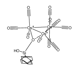 [Os3(CO)10(μ-H)(μ-OSiPh2OH)]结构式