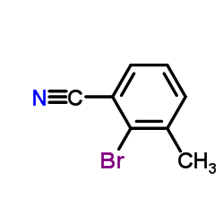 2-溴-3-甲基苯甲腈结构式