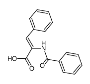 2-苯甲酰胺基-(3z)-苯基丙烯酸结构式