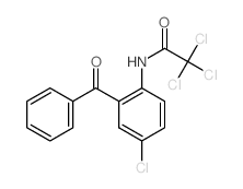 Acetamide,N-(2-benzoyl-4-chlorophenyl)-2,2,2-trichloro- Structure