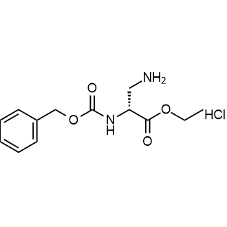 (R)-3-氨基-2-(((苄氧基)羰基)氨基)丙酸乙酯盐酸盐结构式