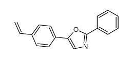 5-(4-ethenylphenyl)-2-phenyl-1,3-oxazole结构式