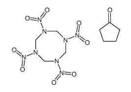 cyclopentanone,1,3,5,7-tetranitro-1,3,5,7-tetrazocane Structure