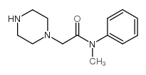 N-甲基-N-苯基-2-哌嗪-1-基乙酰胺结构式