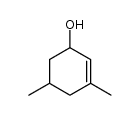 3,5-dimethyl-2-cyclohexen-1-ol Structure