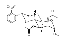 Methyl-2,3-di-O-acetyl-4,6-O-o-nitrobenzyliden-α-D-mannopyranosid结构式