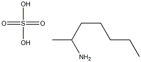 ()-(1-methylhexyl)ammonium sulphate structure