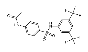 N-acetyl-sulfanilic acid-(3,5-bis-trifluoromethyl-anilide) Structure