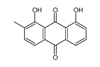 1,8-Dihydroxy-2-methyl-9,10-anthraquinone Structure