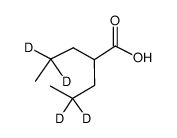 丙戊酸-D4结构式