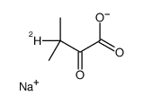 α-Ketoisovaleric Acid-3-d Sodium Salt structure
