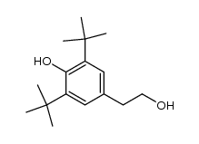 2,6-di-tert-butyl-4-(2-hydroxyethyl)phenol结构式