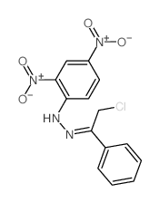 ACETOPHENONE, 2-CHLORO-, 2,4-DINITROPHENYLHYDRAZONE Structure