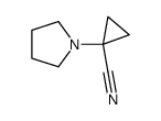 Cyclopropanecarbonitrile, 1-(1-pyrrolidinyl)- (9CI) Structure