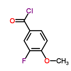 3-氟-4-甲氧基苯甲酰氯结构式