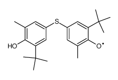 bis-(4-hydroxy-3-methyl-5-t-butylphenyl) sulphide radical Structure
