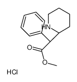 L-threo-Methylphenidate Hydrochloride Structure