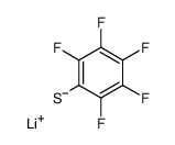 lithium 2,3,4,5,6-pentafluorobenzenethiolate Structure