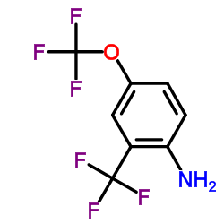 4-三氟甲氧基-2-三氟甲基苯胺结构式
