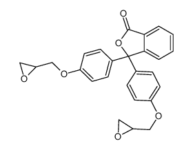 3,3-bis[4-(oxiran-2-ylmethoxy)phenyl]-2-benzofuran-1-one Structure