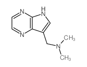 N,N-dimethyl-1-(2,5,9-triazabicyclo[4.3.0]nona-1,3,5,7-tetraen-7-yl)methanamine结构式