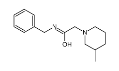 N-benzyl-2-(3-methylpiperidin-1-yl)acetamide Structure