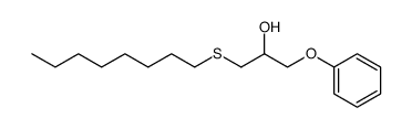 octyl β-hydroxy-γ-phenoxypropyl sulfide结构式