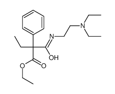 ethyl 2-[2-(diethylamino)ethylcarbamoyl]-2-phenylbutanoate Structure
