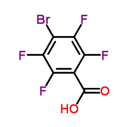 4-溴-2,3,5,6-四氟苯甲酸结构式