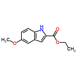 5-甲氧基吲哚-2-羧酸乙酯结构式