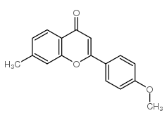 7-羟基-4'-甲氧基黄酮结构式
