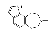 8-methyl-6,7,9,10-tetrahydro-1H-pyrrolo[3,2-i][3]benzazepine结构式