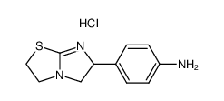 4-(2,3,5,6-tetrahydro-imidazo[2,1-b]thiazol-6-yl)-aniline, hydrochloride结构式
