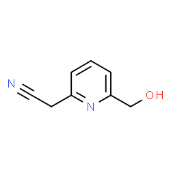 2-Pyridineacetonitrile, 6-(hydroxymethyl)- (9CI)结构式