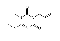 3-allyl-6-dimethylamino-1-methyl-1H-[1,3,5]triazine-2,4-dione Structure