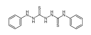 4-phenyl-1-(N'-phenyl-hydrazinothiocarbonyl)-thiosemicarbazide Structure