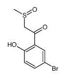 1-(5-bromo-2-hydroxyphenyl)-2-methylsulfinylethanone结构式