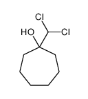 1-(dichloromethyl)cycloheptan-1-ol Structure