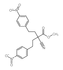 methyl 2-cyano-4-(4-nitrophenyl)-2-[2-(4-nitrophenyl)ethyl]butanoate结构式