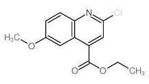 ethyl 2-chloro-6-methoxy-quinoline-4-carboxylate结构式
