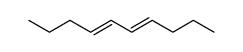 (E,E)-4,6-decadiene Structure