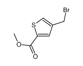 4-(溴甲基)-2-噻吩羧酸甲酯结构式
