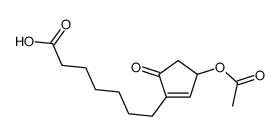 7-(3-acetyloxy-5-oxocyclopenten-1-yl)heptanoic acid结构式