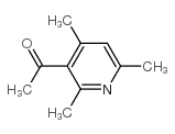3-乙酰基-2,4,6-三甲基吡啶结构式