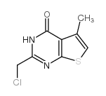2-(chloromethyl)-5-methylthieno[2,3-d]pyrimidin-4(3H)-one Structure