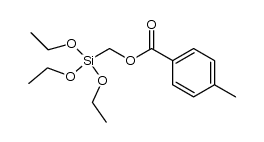(4-methylbenzoyloxymethyl)triethoxysilane结构式